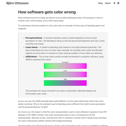 How software gets color wrong