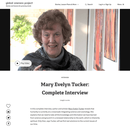 Mary Evelyn Tucker: Complete Interview