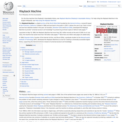 Wayback Machine - Wikipedia