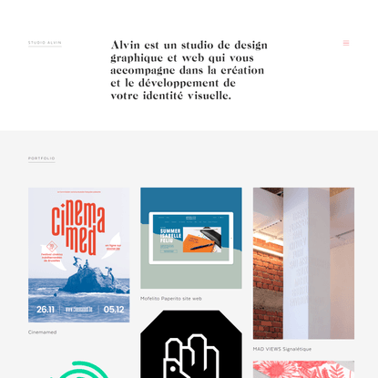 Studio Alvin — agence de graphisme et communication | Bruxelles