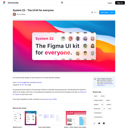 System 22 - The UI kit for everyone | Figma Community