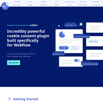 Finsweet Cookie Consent for Webflow