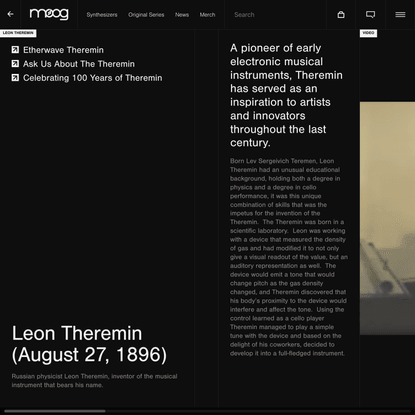 Leon Theremin | Moog
