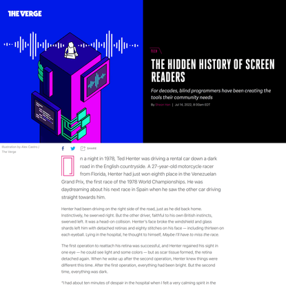 The hidden history of screen readers