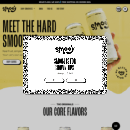 Smooj Hard Smoothies | Shop Now