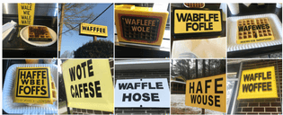 "The local Waffle House" - generated by DALL-E2