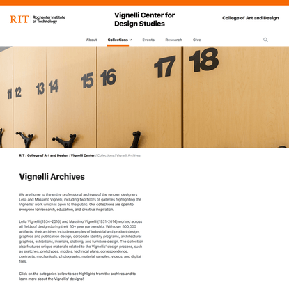 Vignelli Archives August 2021 | Vignelli Center | RIT
