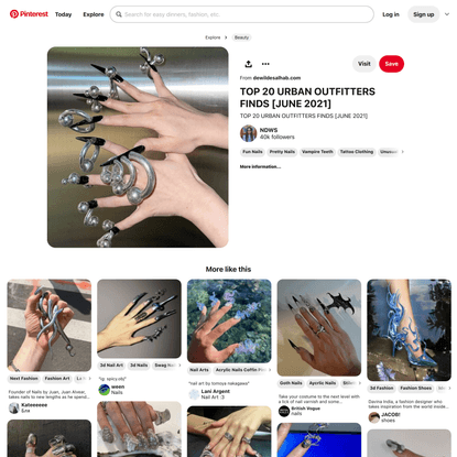 TOP 20 URBAN OUTFITTERS FINDS [JUNE 2021] | Fantasy nails, Swag nails, Unusual jewelry