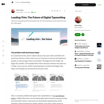 Leading-Trim: The Future of Digital Typesetting | by Ethan Wang | Microsoft Design | Medium