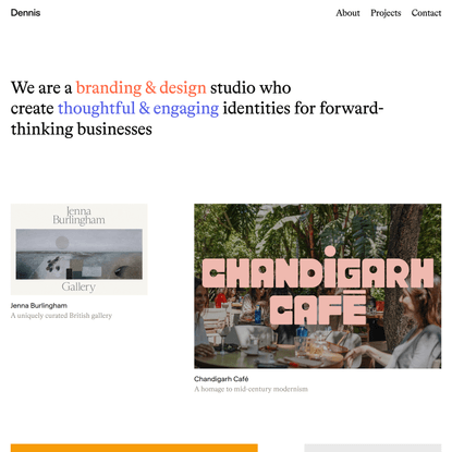 Dennis – A branding &amp; design studio