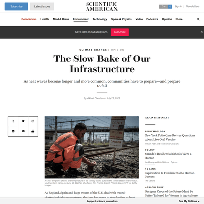 The Slow Bake of Our Infrastructure