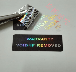 electronic-hologram-disposable-label-void-Laser-anti-counterfeit-packaging-laser stickers