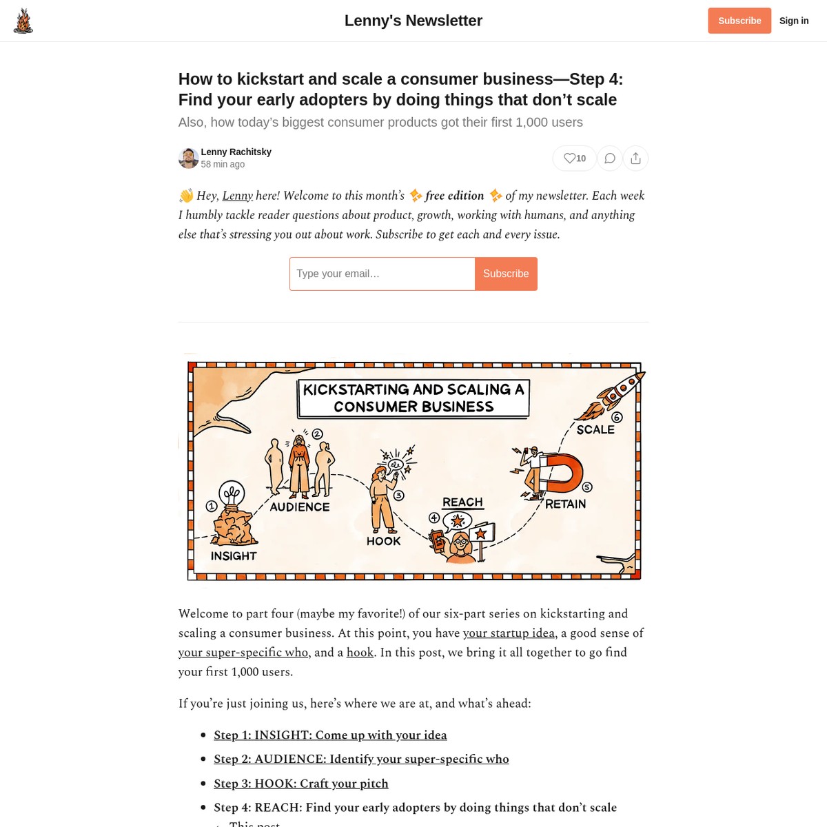 How to kickstart and scale a consumer business—Step 4 Find your early