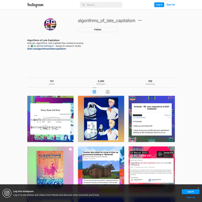 Algorithms of Late Capitalism (@algorithms_of_late_capitalism) • Instagram photos and videos
