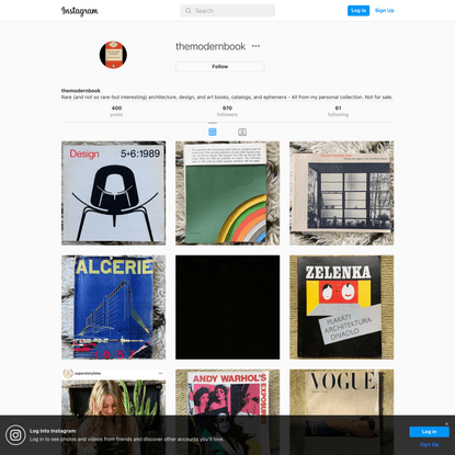 themodernbook • Instagram photos and videos