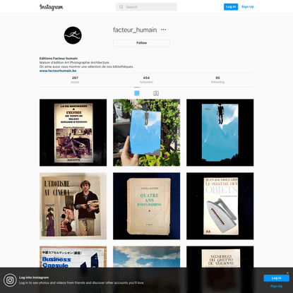 Editions Facteur humain (@facteur_humain) • Instagram photos and videos