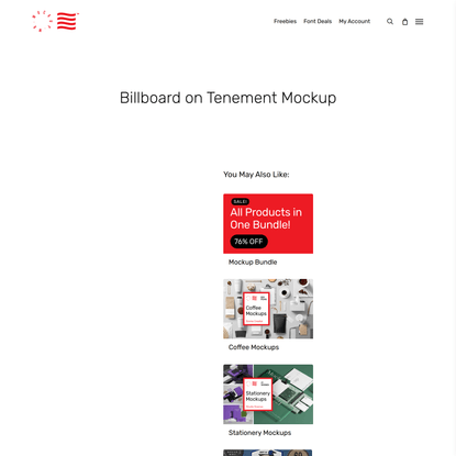 Billboard on Tenement Mockup — Mr.Mockup