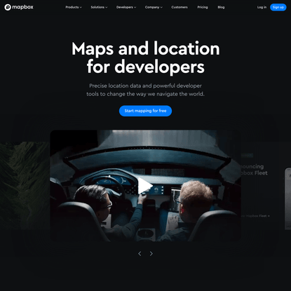 Maps, geocoding, and navigation APIs &amp; SDKs | Mapbox