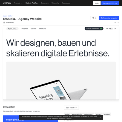 r2studio. - Agency Website - Webflow