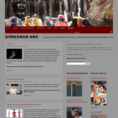 AFRICANAH.ORG - Arena for Contemporary African, African-American and Caribbean Art