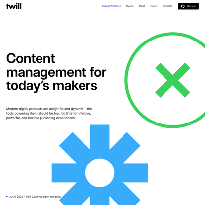 Twill — An open source CMS toolkit for Laravel
