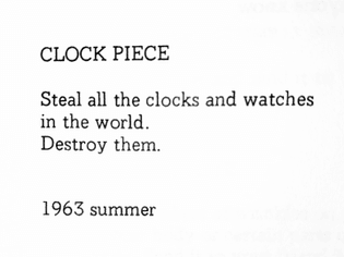 Yoko Ono - Clock Piece (1963)