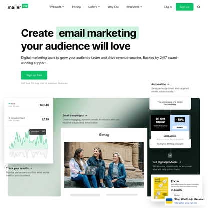 Create Email Marketing Your Audience Will Love - MailerLite