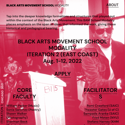 Black Arts Movement School Modality