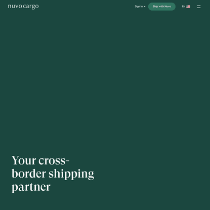 Nuvocargo, your cross border shipping partner