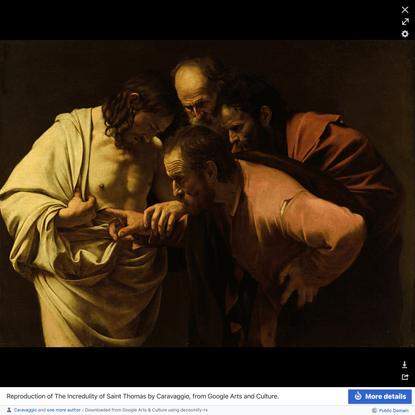 1601–1602—The Incredulity of Saint Thomas, Caravaggio