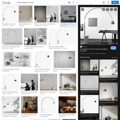 achille castiglioni arco lamp - Google Search