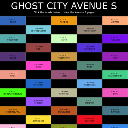 Avenue S by date
