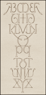 Scott Kim, Mirror Alphabet