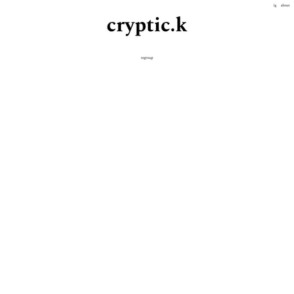 cryptic.k