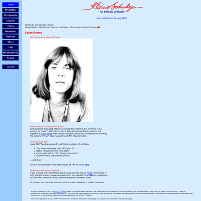 Klaus Schulze - The Official Website