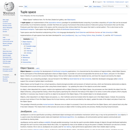 Tuple space - Wikipedia