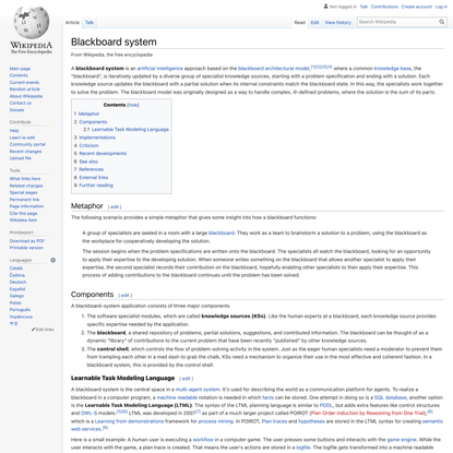 Blackboard system - Wikipedia