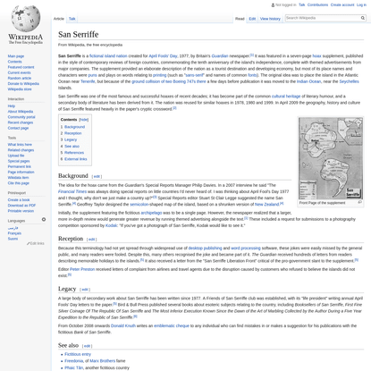 San Serriffe - Wikipedia