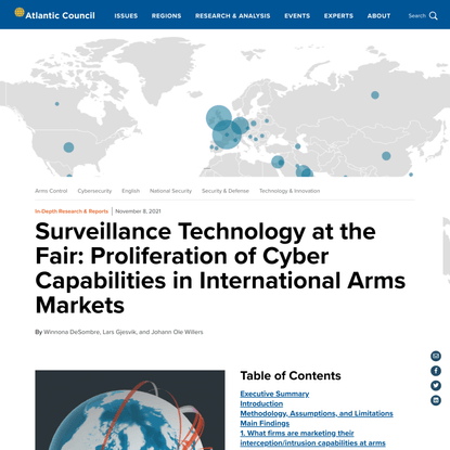 Surveillance Technology at the Fair: Proliferation of Cyber Capabilities in International Arms Markets