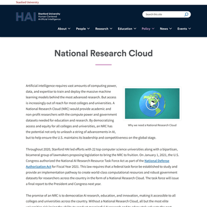 National Research Cloud | Stanford HAI