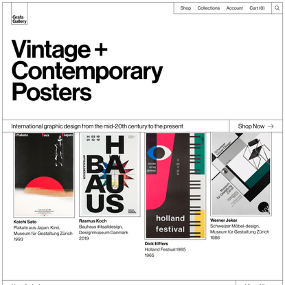 Vintage and Contemporary Posters