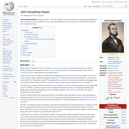 John Humphrey Noyes - Wikipedia
