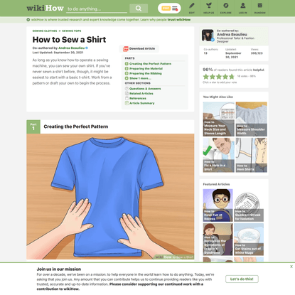 How to Sew a Shirt (with Pictures) - wikiHow