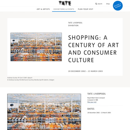 Shopping: A century of art and consumer culture | Tate Liverpool