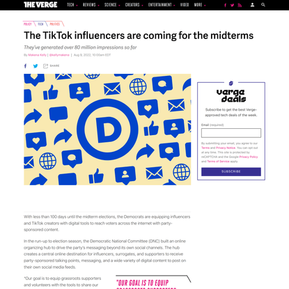 The TikTok influencers are coming for the midterms