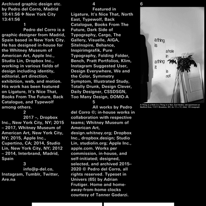 Archived graphic design etc. by Pedro del Corro