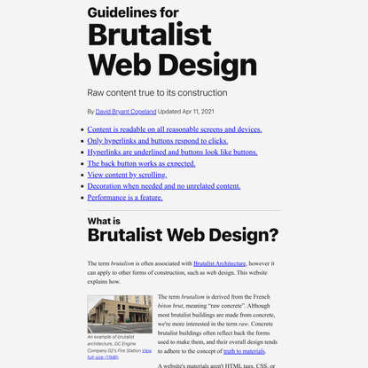Brutalist Web Design