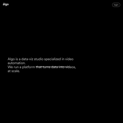 Algo — Video Automation