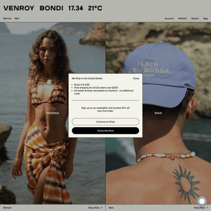Venroy | Premium Leisurewear designed in Australia