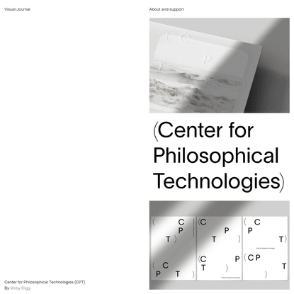 Center for Philosophical Technologies (CPT) - Visual Journal